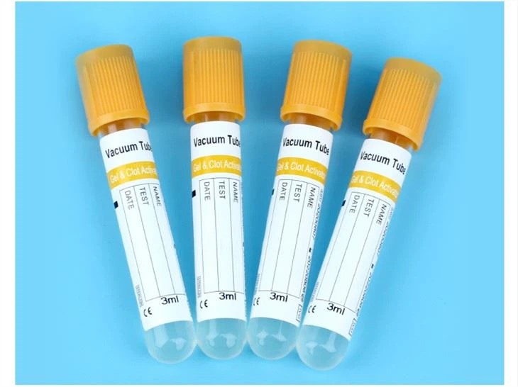 SST Tube Gel+clot Activator Yellow Top Vacuum Blood Collection Tiub