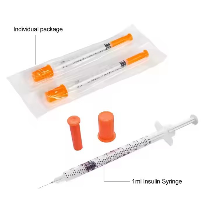 Disposable Sterile Insulin Syringe For Hospital Clinic suppliers