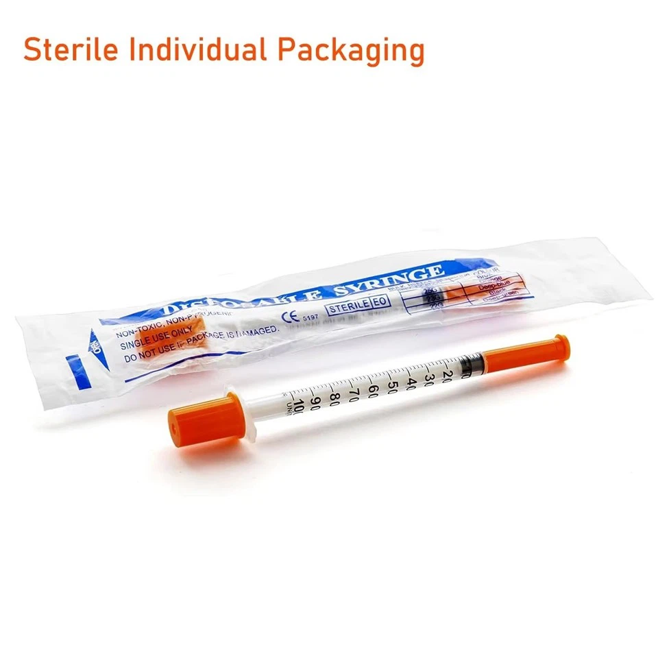 Disposable Sterile 31 Gauge Insulin Syringe