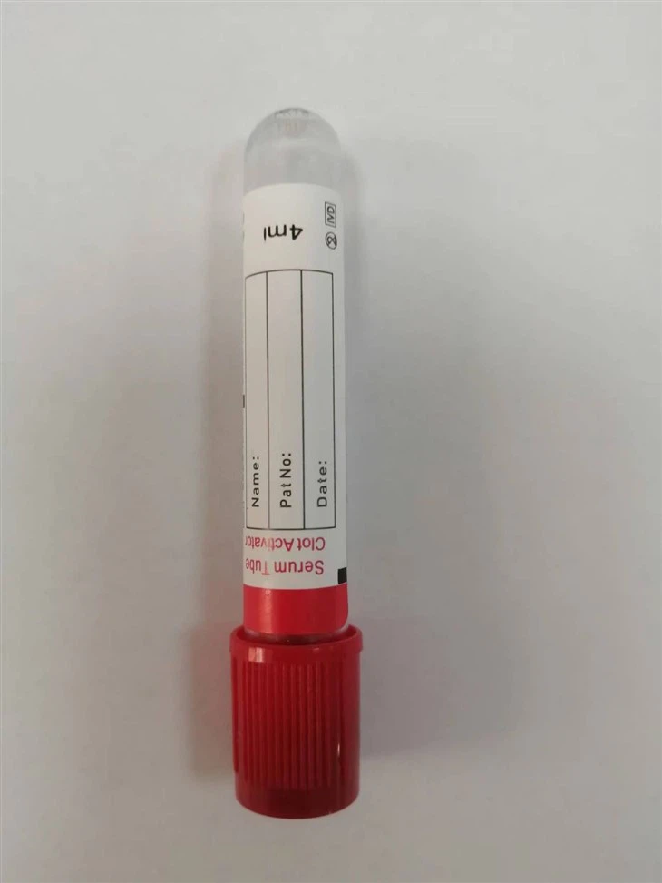 Medical Vacuum Blood Test Tube Clot Activator Tube Disposable Blood Collection Tube