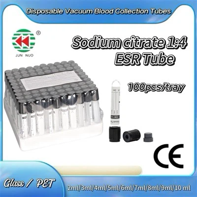 Tube ESR Natrium Citrate 1: 4 tiub koleksi sampel darah vakum