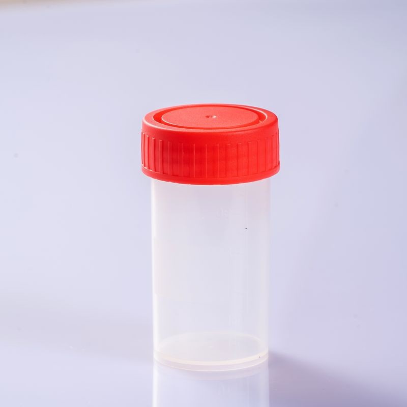 Plastic Urine Container Non Sterile Red Screw