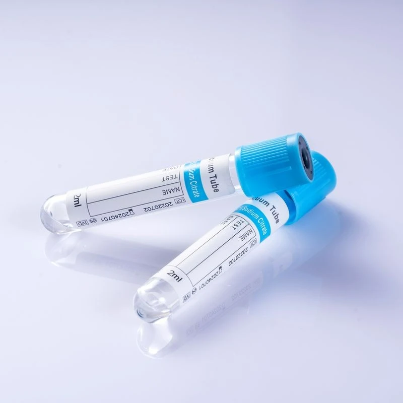 Vacuum Blood Tube Blue Cap Coggulation